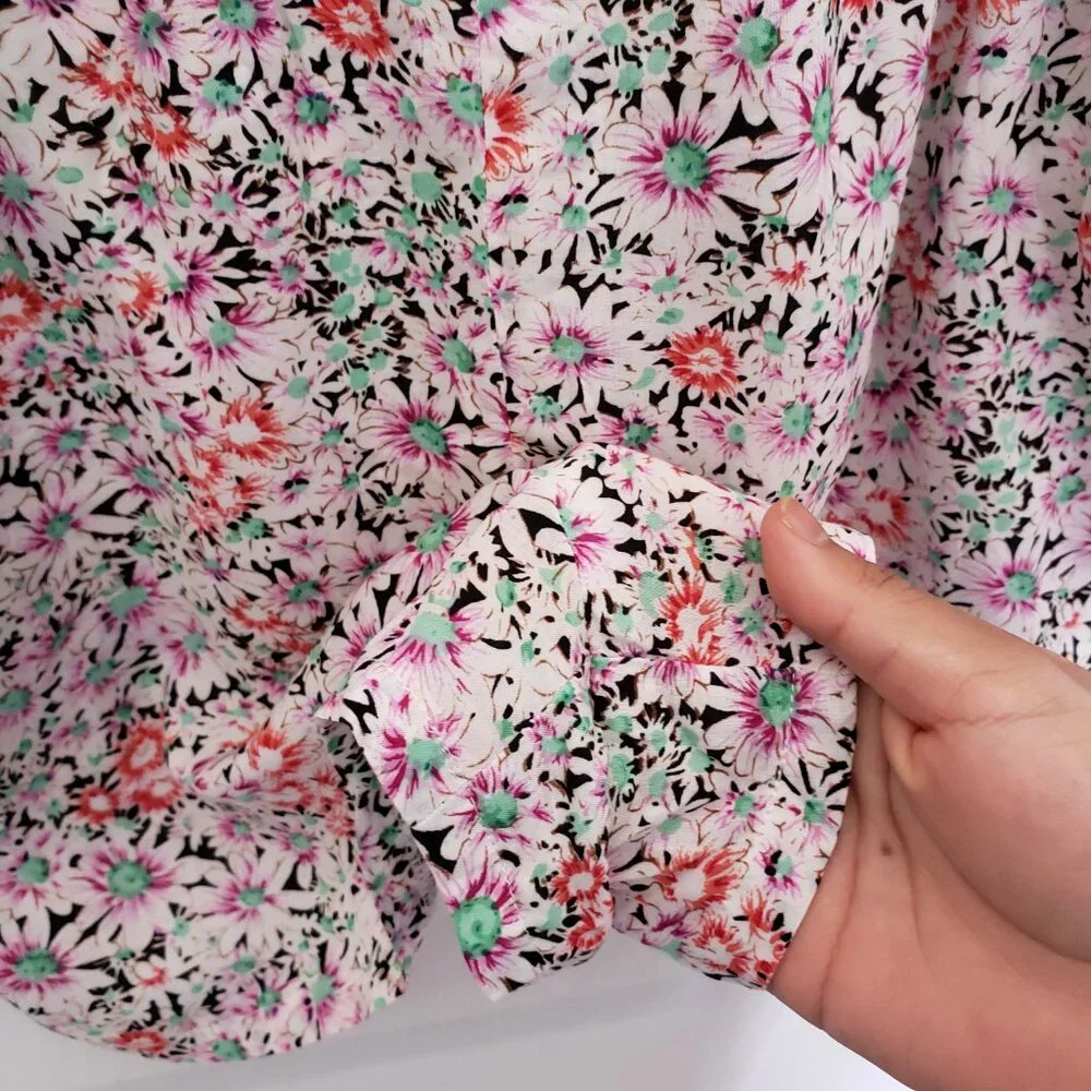 Passport Multicolor Colorful Thin Overall Shorts Romper with Pockets Size S - Picture 9 of 16